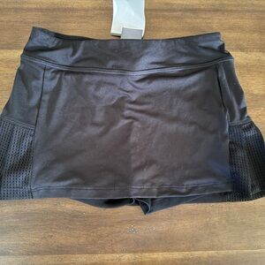 NWT GIRLS champion skort athletic skirt black sz medium